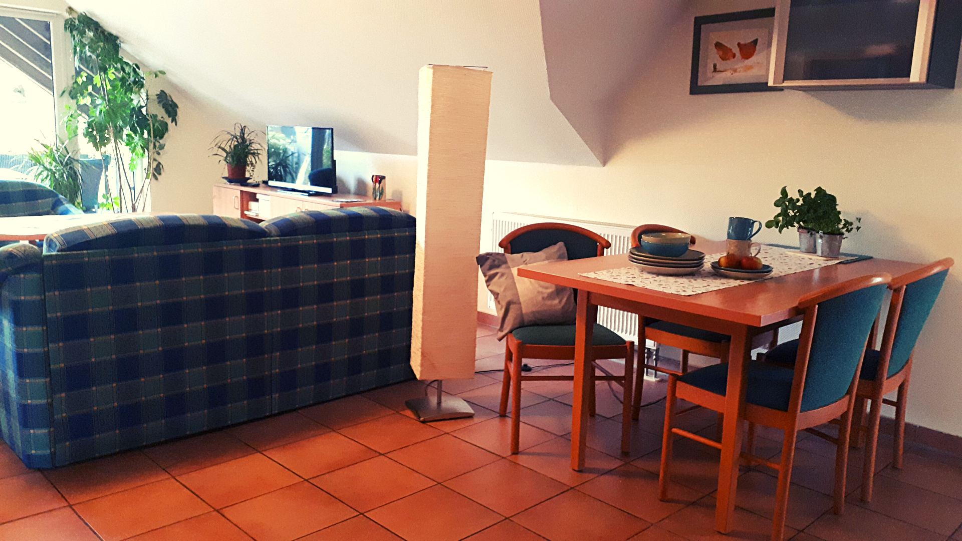 Essbereich Rosengarten